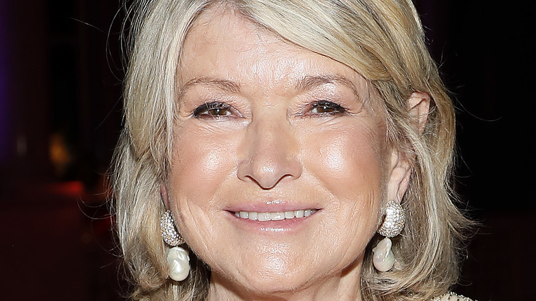 Martha Stewart smiling with earrings