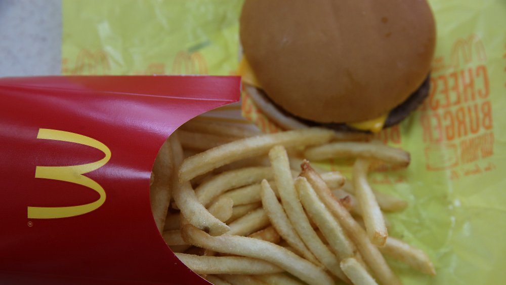 McDonald's Burger and fries 