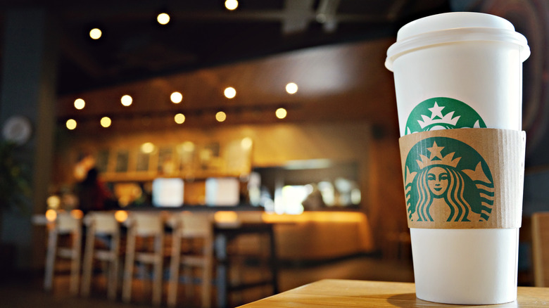 Interior of a Starbucks