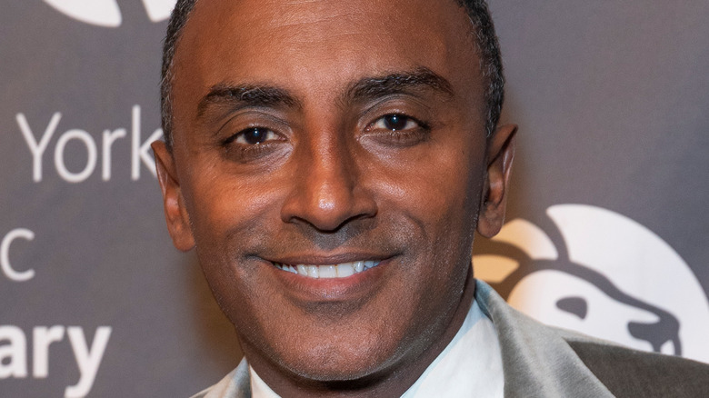 Marcus Samuelsson standing for event