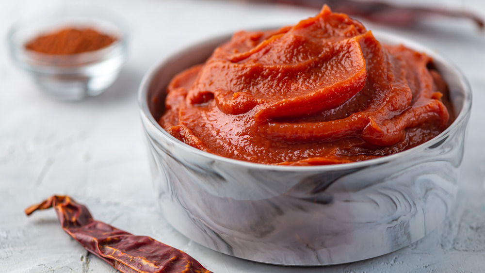 Gochujang in stylish bowl