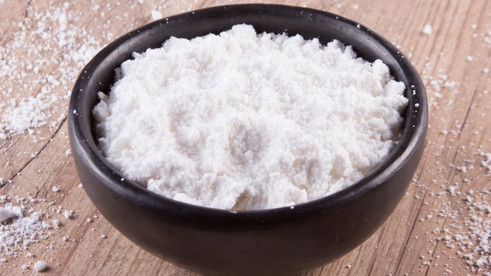 tapioca flour in a bowl