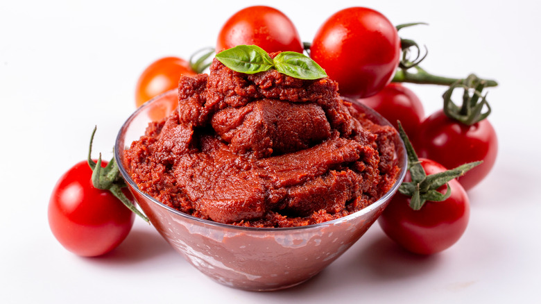 Tomato Paste with fresh tomatoes