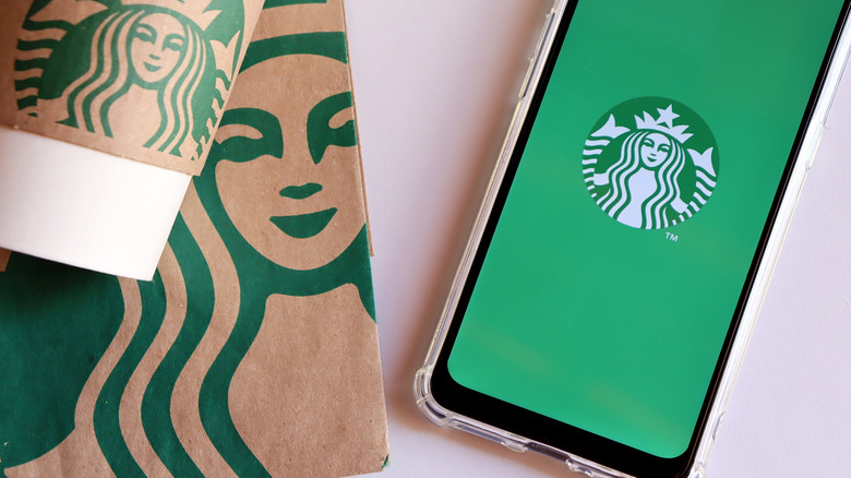 Starbucks app and packaging