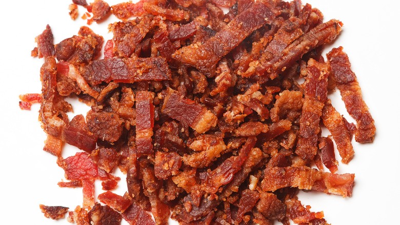 pile of bacon bits