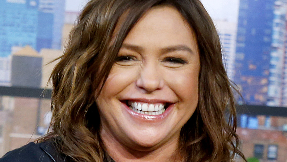 Close up of Rachael Ray smiling in black top