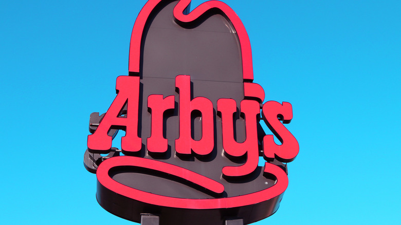 Arby's sign with blue sky 