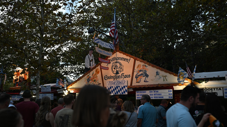 Oktoberfest Zinzinatti in Cincinatti, Ohio at night