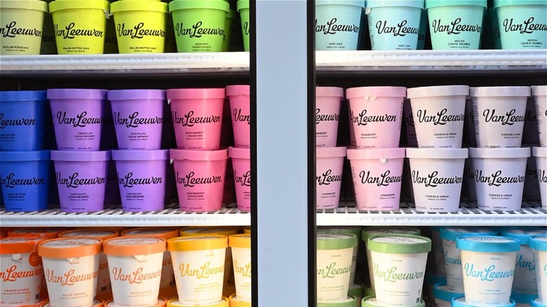 Van Leeuwen ice cream in freezers