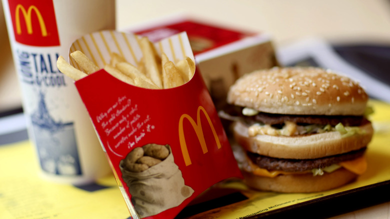 Big Mac, fries, drink