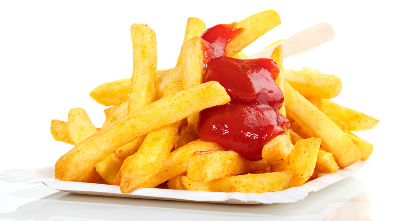 Ketchup on fries
