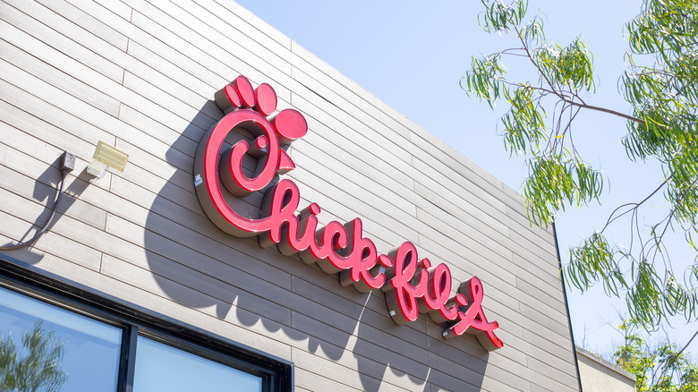 Outdoor Chick-fil-A sign