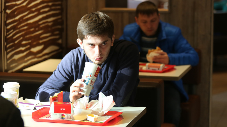 Men in restaurant