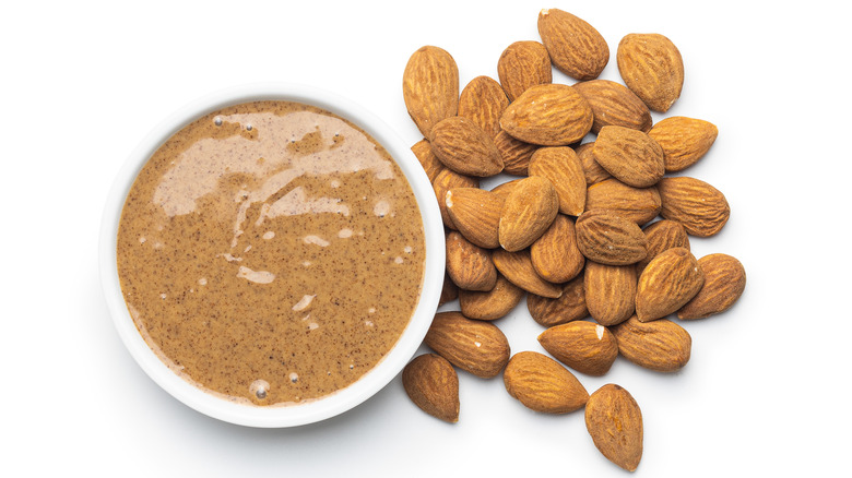 A bowl of almond butter