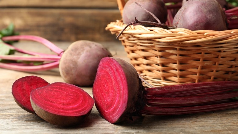 Beets in a basket