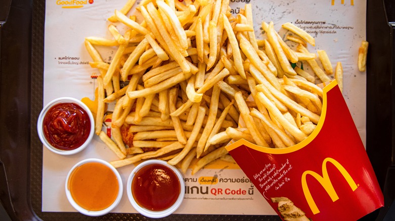 McDonald's fries on tray