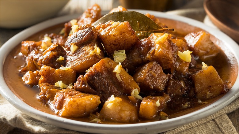 Filipino pork adobo