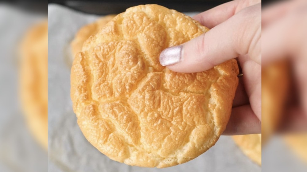 Cloud bread in hand
