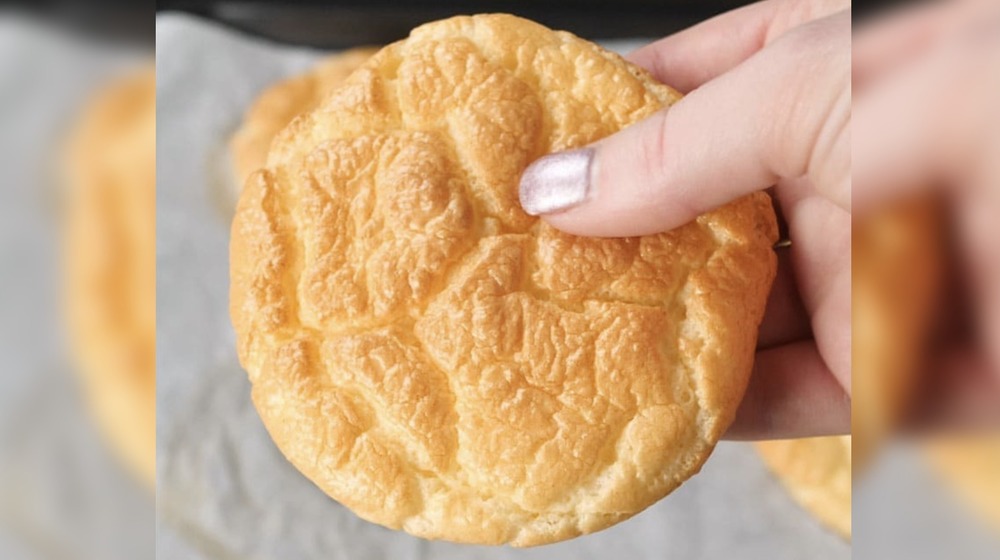 Cloud bread in hand