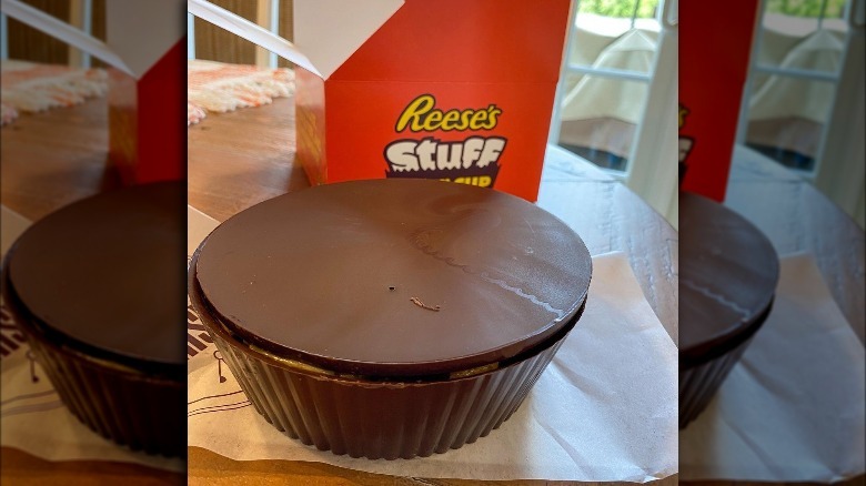 Giant Reese's cup at Hershey's chocolate world