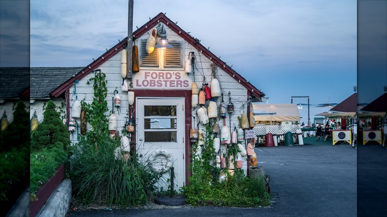 Lobster shack in Noank, Connecticut