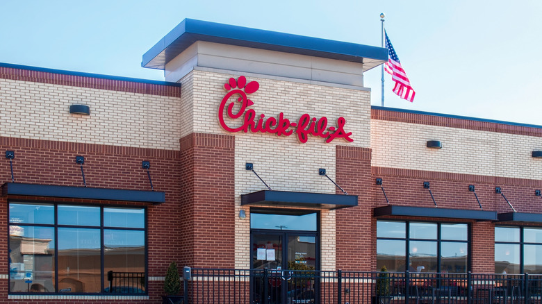 Exterior of Chick-fil-A restaurant