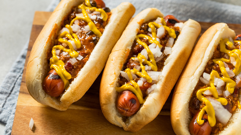 Coney hot dogs