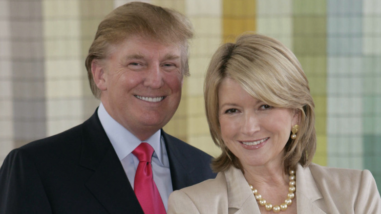 Donald Trump and Martha Stewart