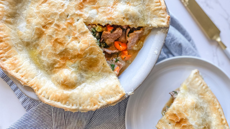 homemade beef pot pie