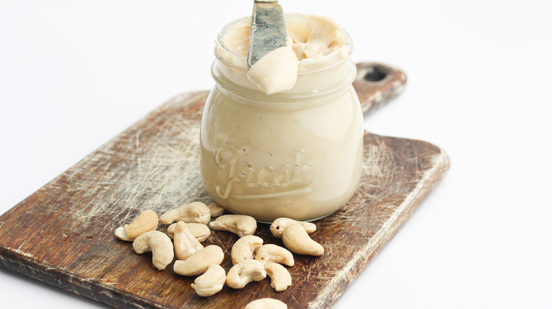 jar of cashew butter