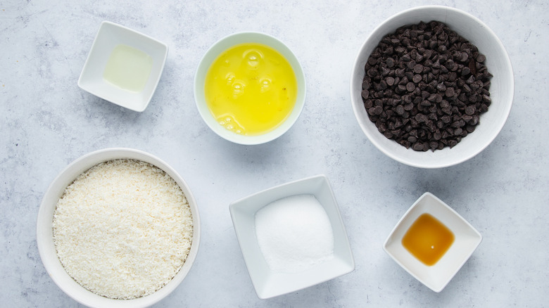 ingredients for coconut macaroons