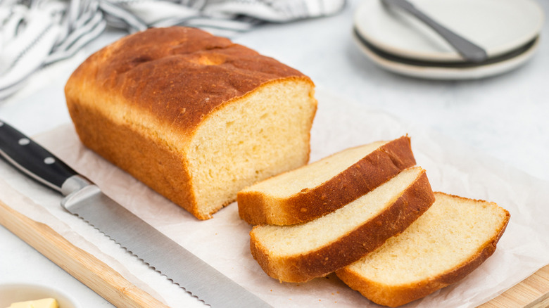 Finished potato bread loaf