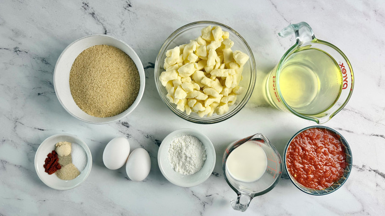 Ingredients for copycat Popeyes cheesy bites