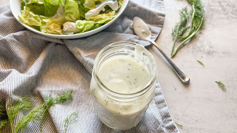 ranch dressing in jar 