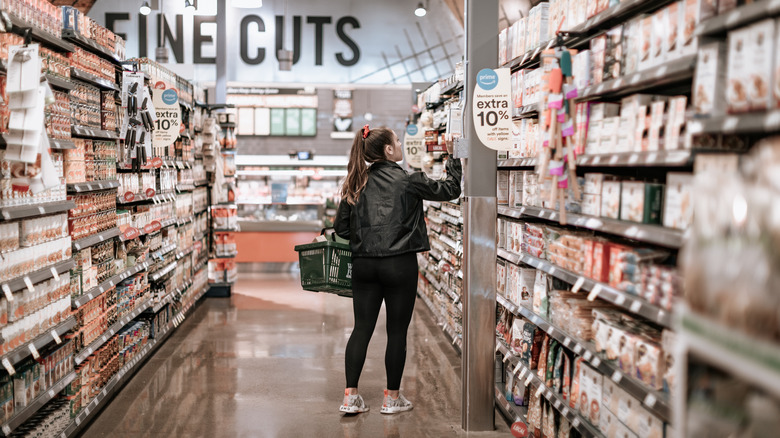 Shopper at Whole Foods