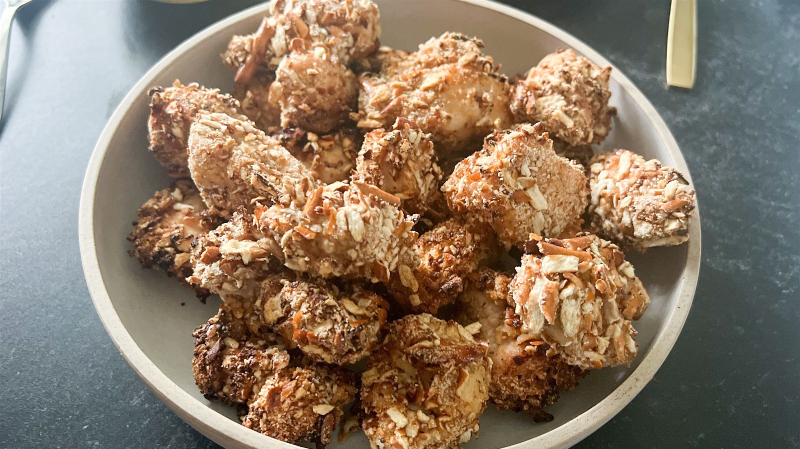 Honey Mustard Air Fryer Popcorn Chicken Recipe
