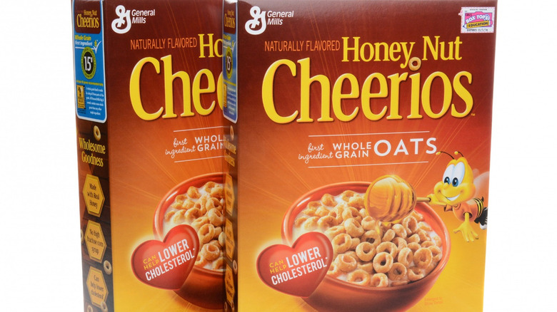 Honey Nut Cheerios boxes 