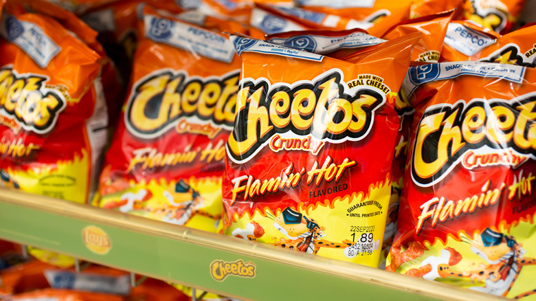 Hot Cheetos on a shelf