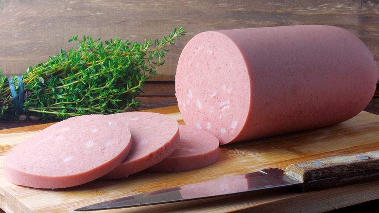 raw sliced bologna