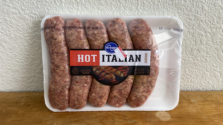 Kroger hot italian sausage package