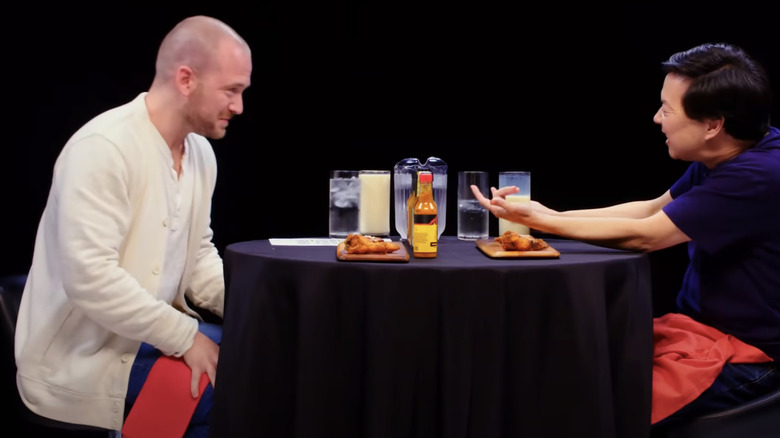 Sean Evans and Ken Jeong on Hot Ones