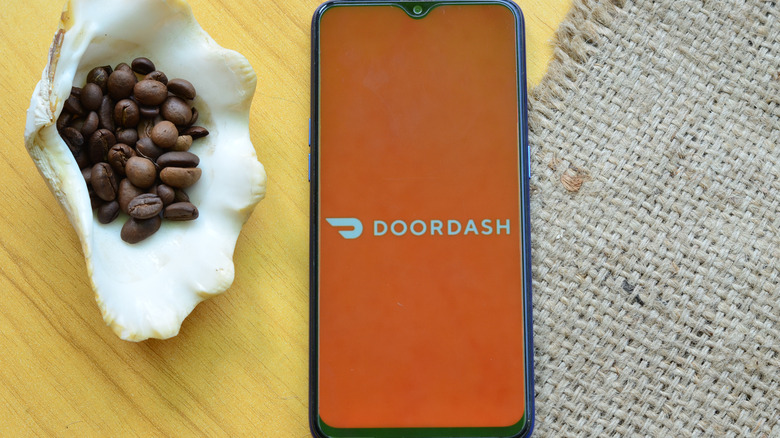 Doordash on a phone