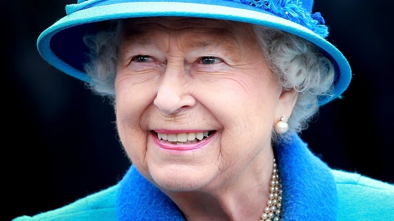 Queen Elizabeth II smiling