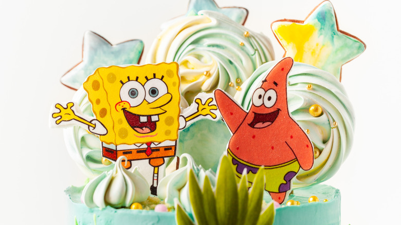 SpongeBob SquarePants and Patrick Star cake topper