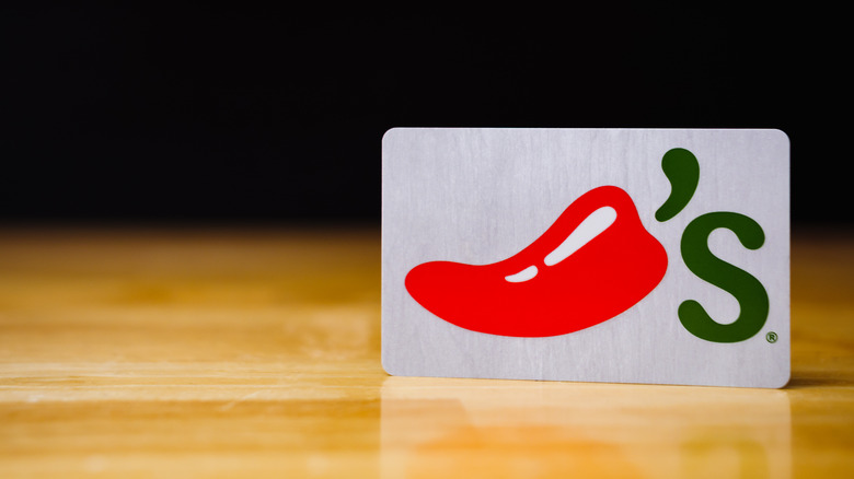 Card with Chili's chili pepper