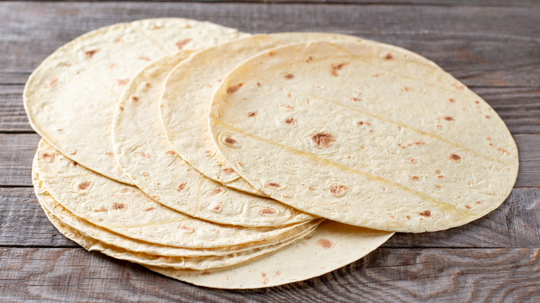 A stack of tortillas