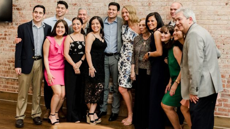 Mauricio Scott's family at rehearsal dinner