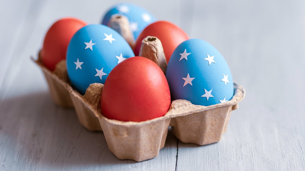 American flag eggs