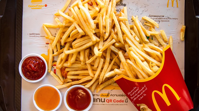 spilled McDonald's fries 