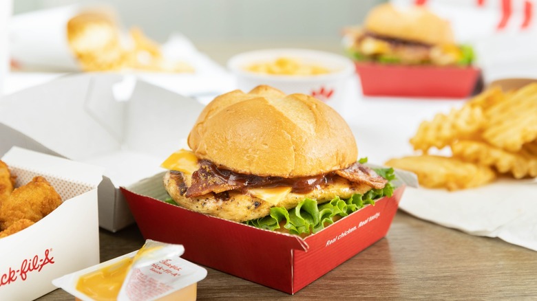 Variety of Chick-Fil-A menu items